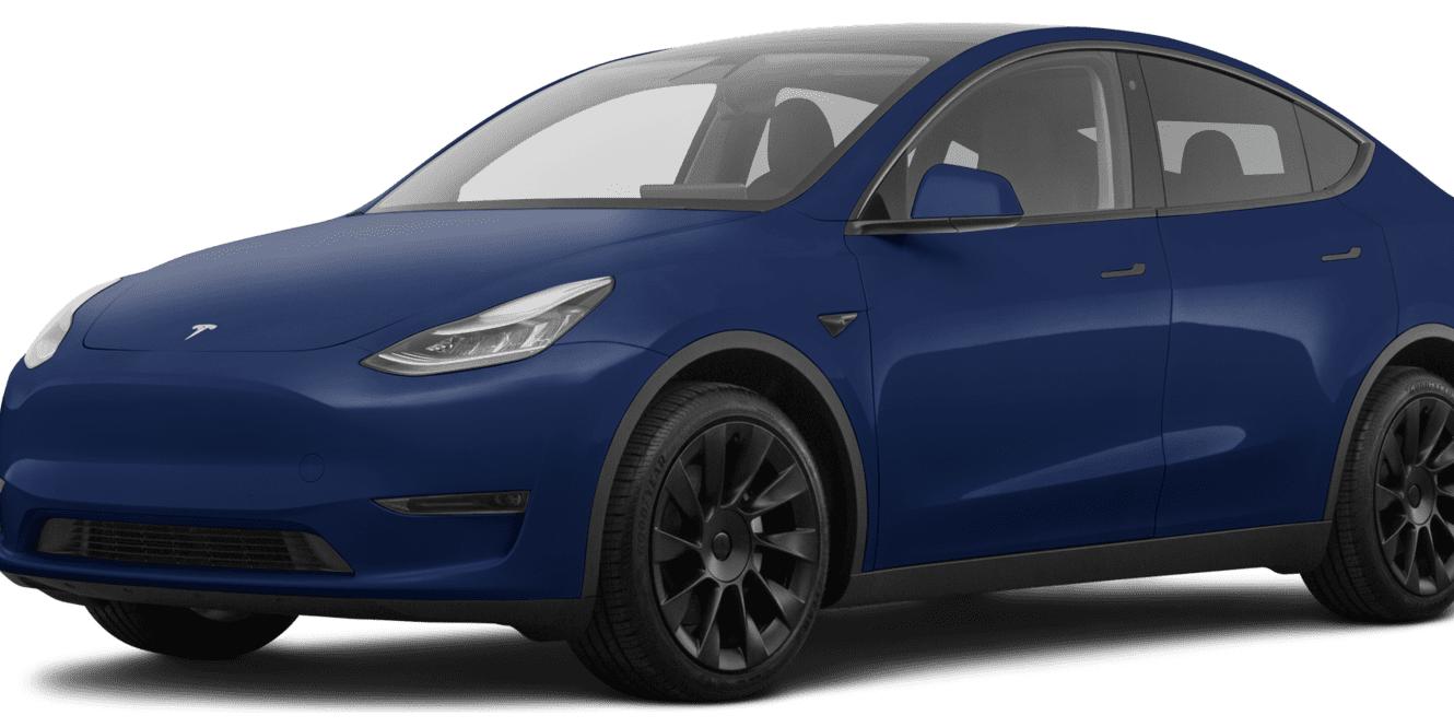 TESLA MODEL Y 2021 5YJYGDEDXMF112751 image